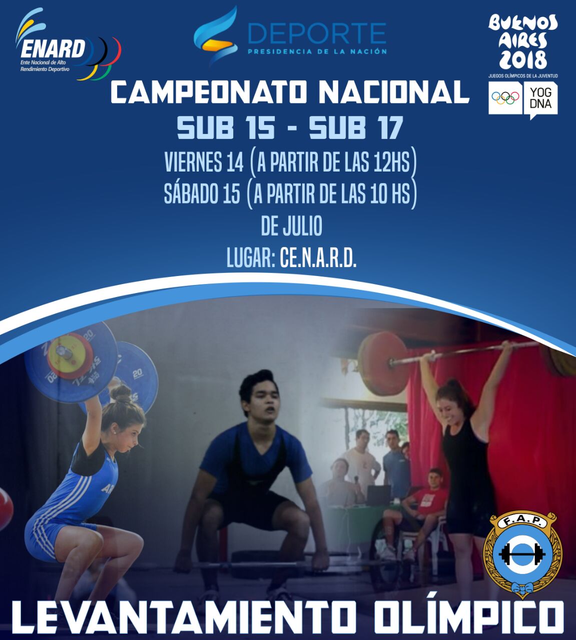 Pesajes y Tandas – Campeonato Nacional Sub 15/Sub17